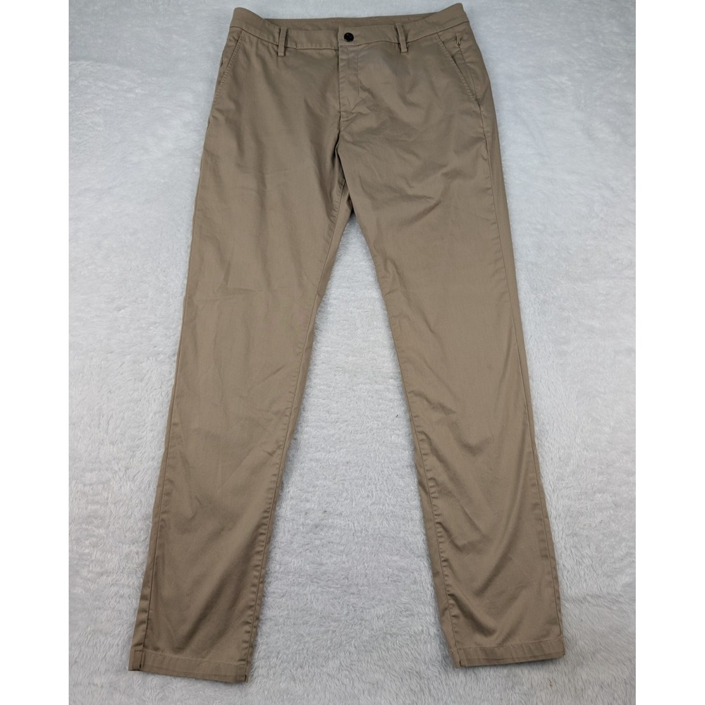 Bird Dogs Pants Men's 34x34 Khaki Lined Stretch Casual Trousers Flat Front
